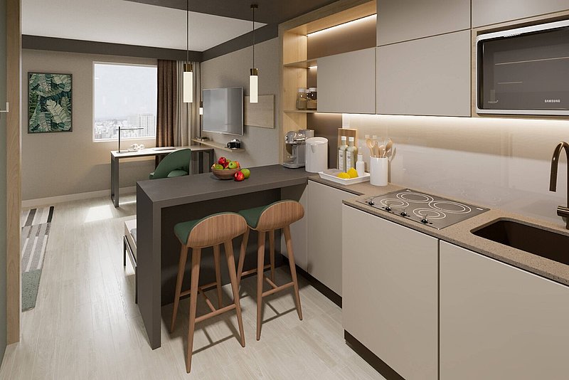 Blick in den Küchenbereich © Odyssey Hotel Group