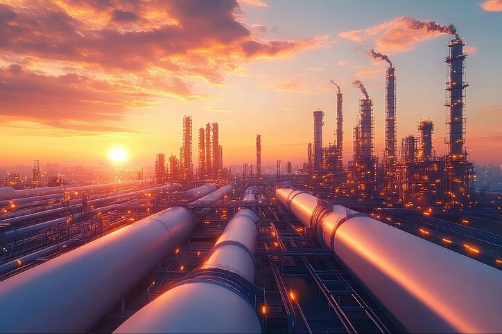 Sonnenaufgang oder -untergang: Vor allem die Industrieunternehmen müssen derzeit entscheiden, inwiefern sie am Standort Deutschland festhalten. © AdobeStock.com/Littlekid