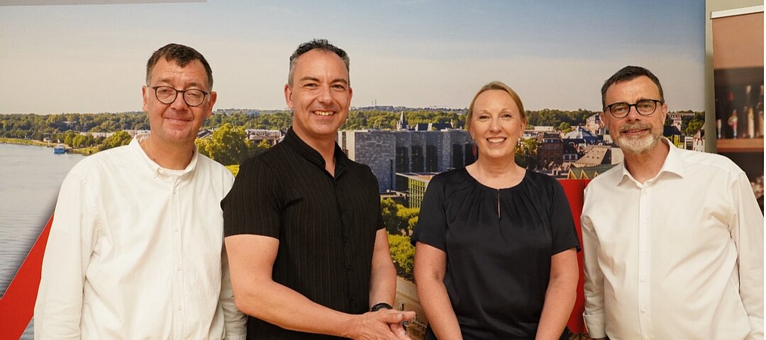 Das Forschungskonsortium der IU Internationalen Hochschule: Prof. Dr. Peter Neumann, Prof. Dr. Claudia Strassburger, Dr. Andreas Zimmer sowie Prof. Dr. Sven Pastowski