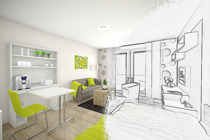 Neuer Apartmentgrundriss für Wetzlar © Adapt Apartments