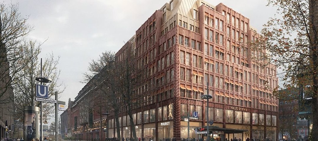 Geplantes Stay Kooook und Hyatt Centric in Hamburg © Sergison Bates Architects, London