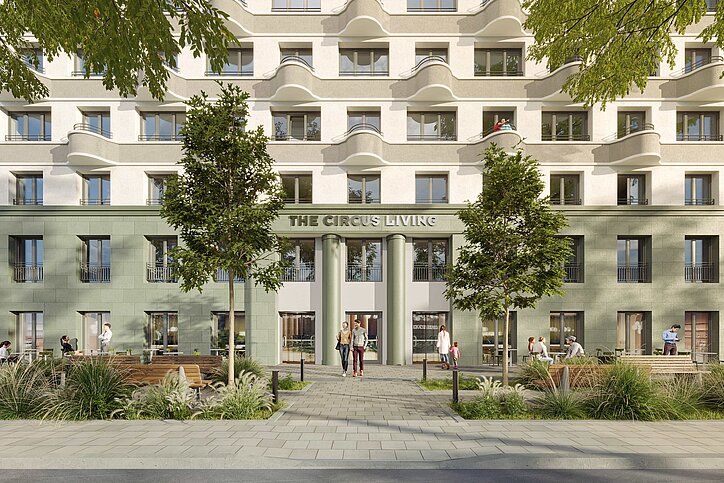 Von 22 Apartments zu über 200: The Circus wächst in diesem Jahr deutlich im Serviced-Apartment-Bereich. © Visualisierung_staub-berlin