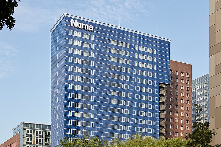 Das neue Numa befindet sich in einem Hochhaus in Hamburg.