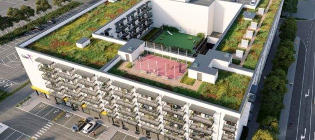 Vogelperspektive i Live-Projekt in Rostock