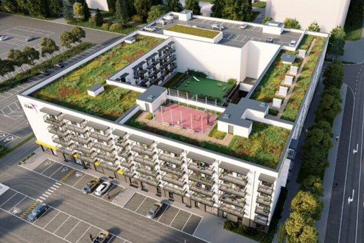 Vogelperspektive i Live-Projekt in Rostock