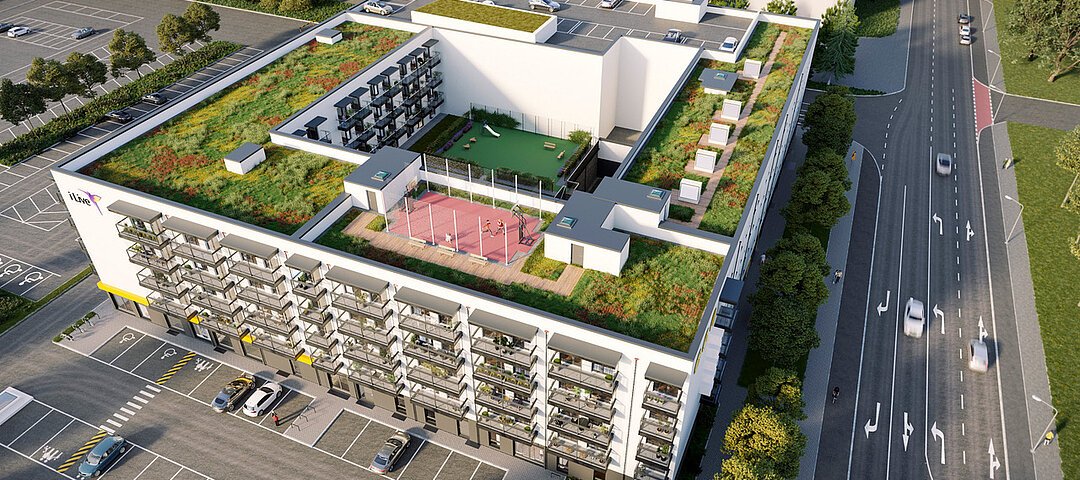 Im Rostocker Quartier Südtor bietet i Live künftig Apartments für Studierende und Fachkräfte. © i Live Group GmbH