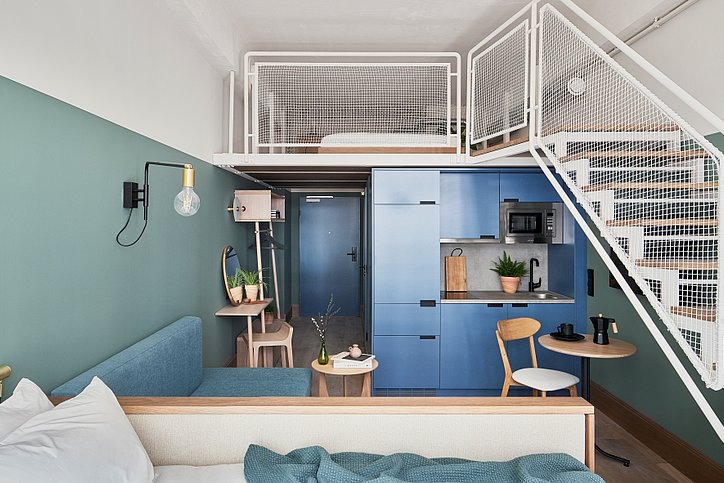 Apartmentansicht im neuen WunderLocke München © Locke