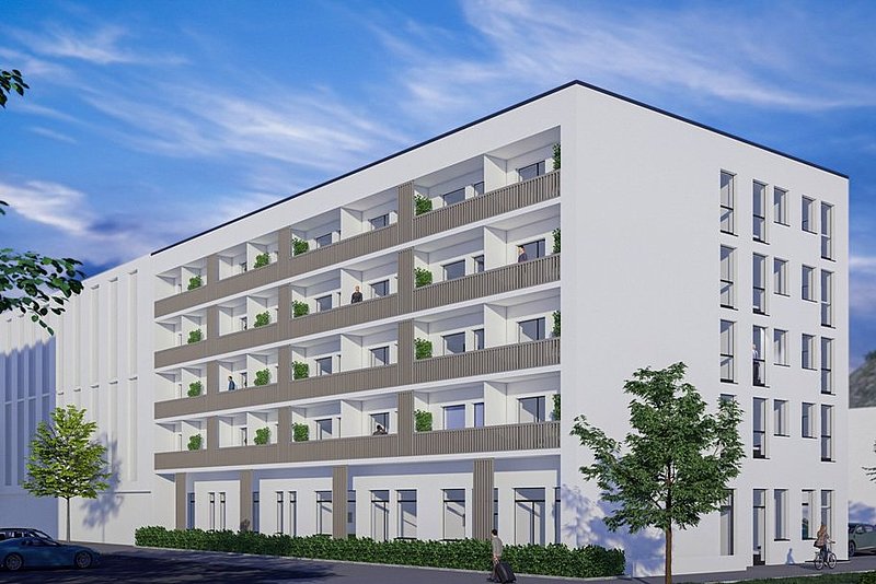 Lang geplante Realisierung von 63 Apartments in Singen. © Brera Serviced Apartments