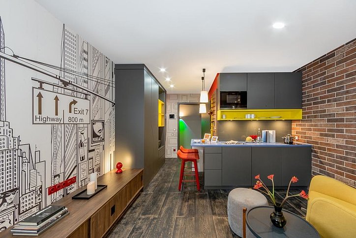 Blick ins Studio im Apartment der Zukunft © ADZ