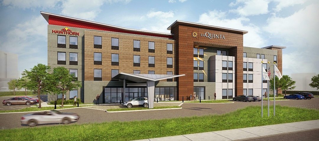 Das im Bau befindliche La Quinta and Hawthorn Suites in Pflugerville, Texas: Inwiefern wird die neue Wyndham-Marke der bisher einzigen Extended-Stay-Marke Hawthorn Suites by Wyndham ähneln? © Wyndham