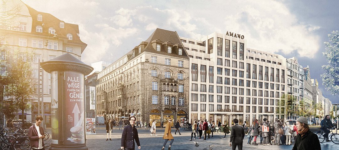 Beste Leipziger Innenstadtlage: Das Amano Home und später das Amano Hotel befinden sich in der Nikolaistraße. © RichardWagner