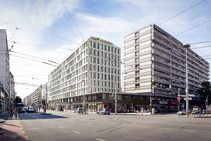 Bis 2023 entsteht ein Stay Kooook in Genf. © Frei & Stefani Architectes