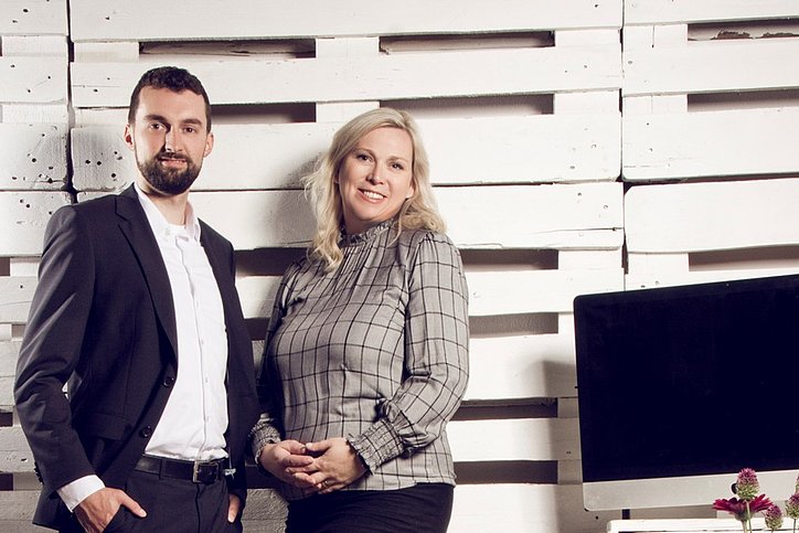 Jan Noltemeyer (l.) und Anett Gregorius © Bastian Bartsch