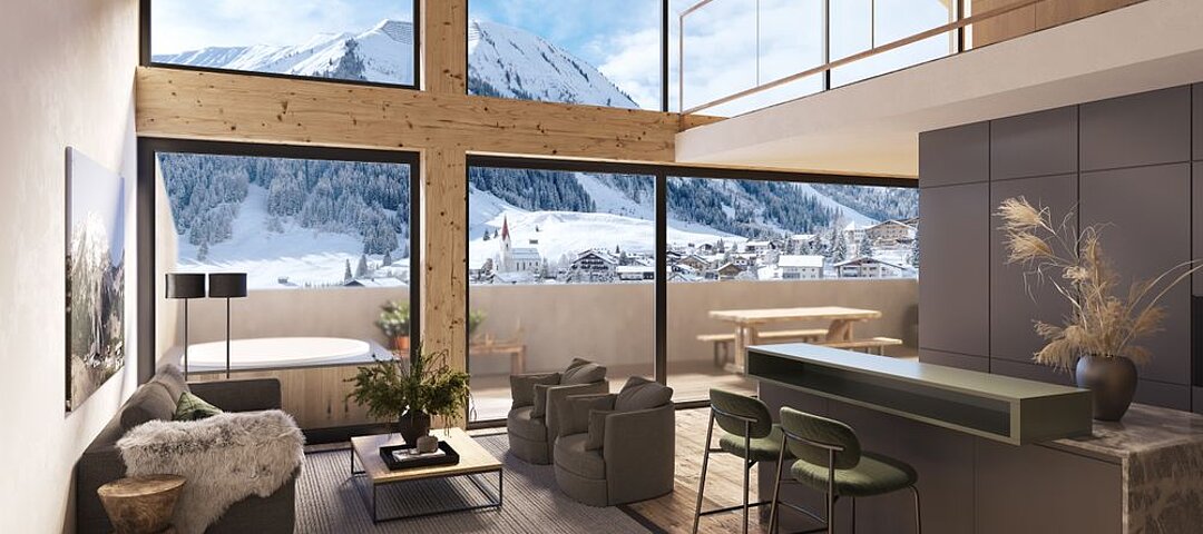 Visualisierung Apartment Berwanger Hof Tirol