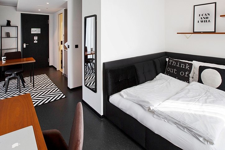 Blick in eine Maxi Suite THE SPOT - Serviced Apartments, München © The Spot