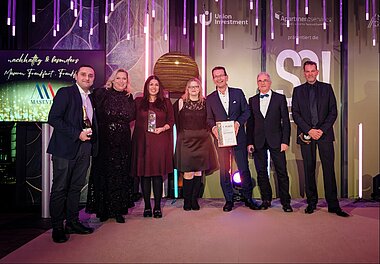 In der Kategorie „nachhaltig und besonders überzeugte die Jury das Maseven Frankfurt geehrt. © Hafencitystudios